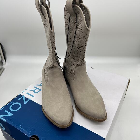 Arizona Jean Co Womens Western Heel Booties Molimo Koala Brown Boots Size 6M - Picture 3 of 9